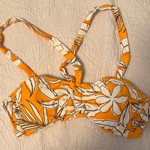 Tropical Floral Bikini Top
